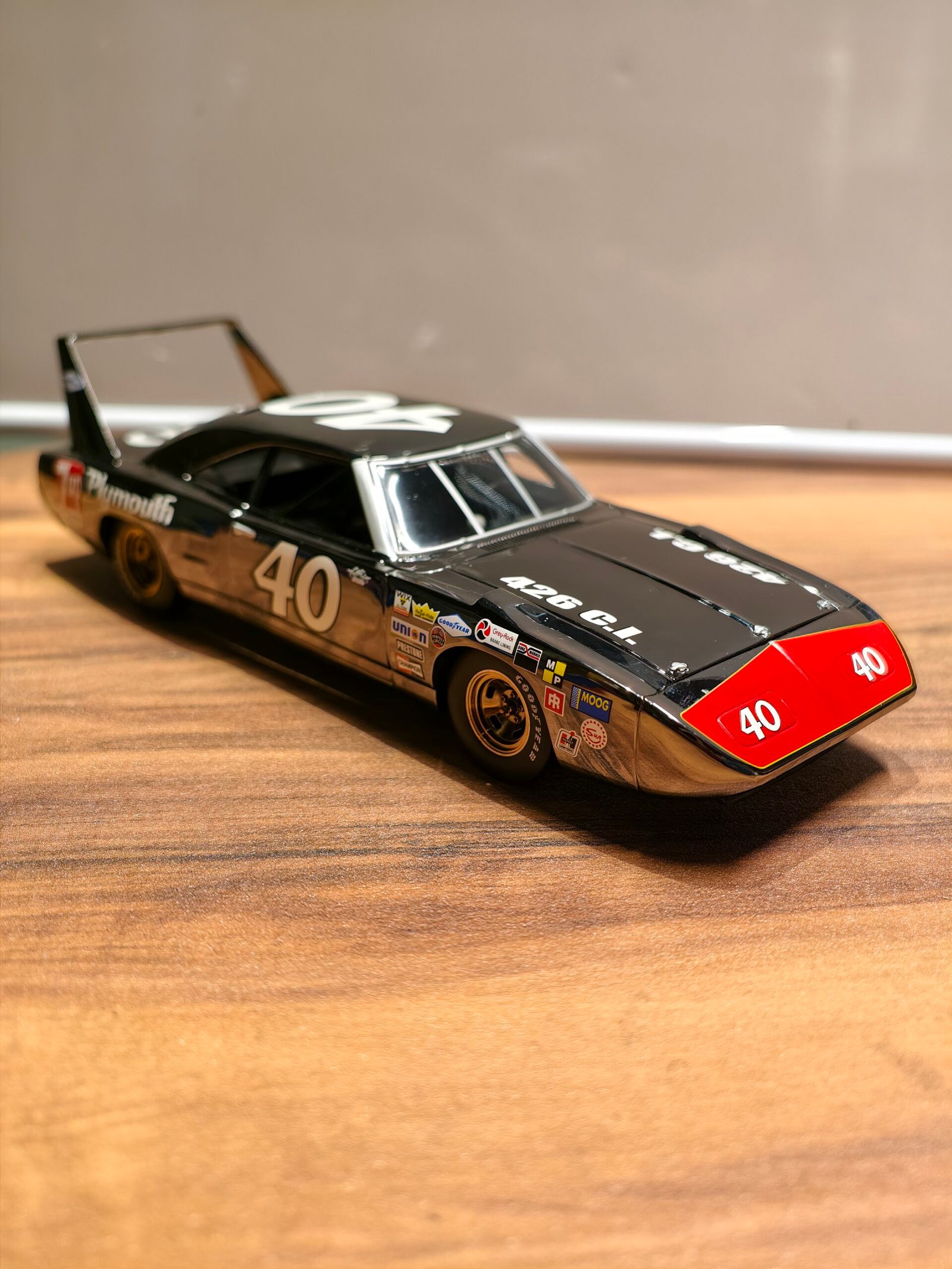 Pete Halmiton 1970 Plymouth Superbird Scale 1/24 Black - Image 2