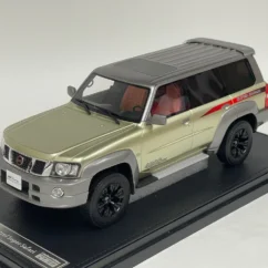 Nissan Patrol Y61 Super Safari Edition (Gold Metallic) Resin Car Model Limited Scale 1/18