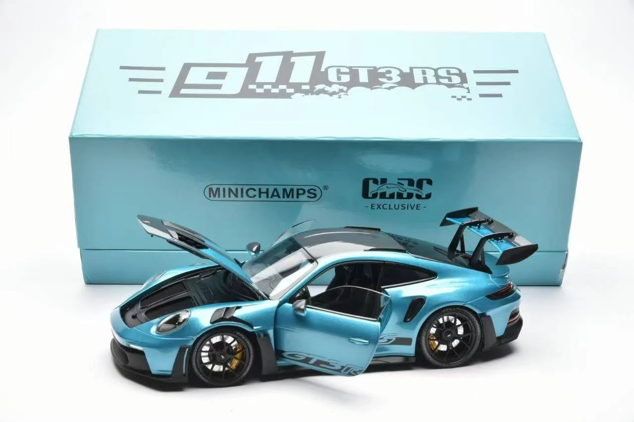 Porsche 911 (992) GT3 RS (Ipanema Metallic Blue) Diecast Car Model Exclusive Scale 1/18 Minichamps Porsche 911 (992) GT3 RS (Ipanema Metallic Blue) Diecast Car Model Exclusive Scale 1/18 Minichamps - Image 3