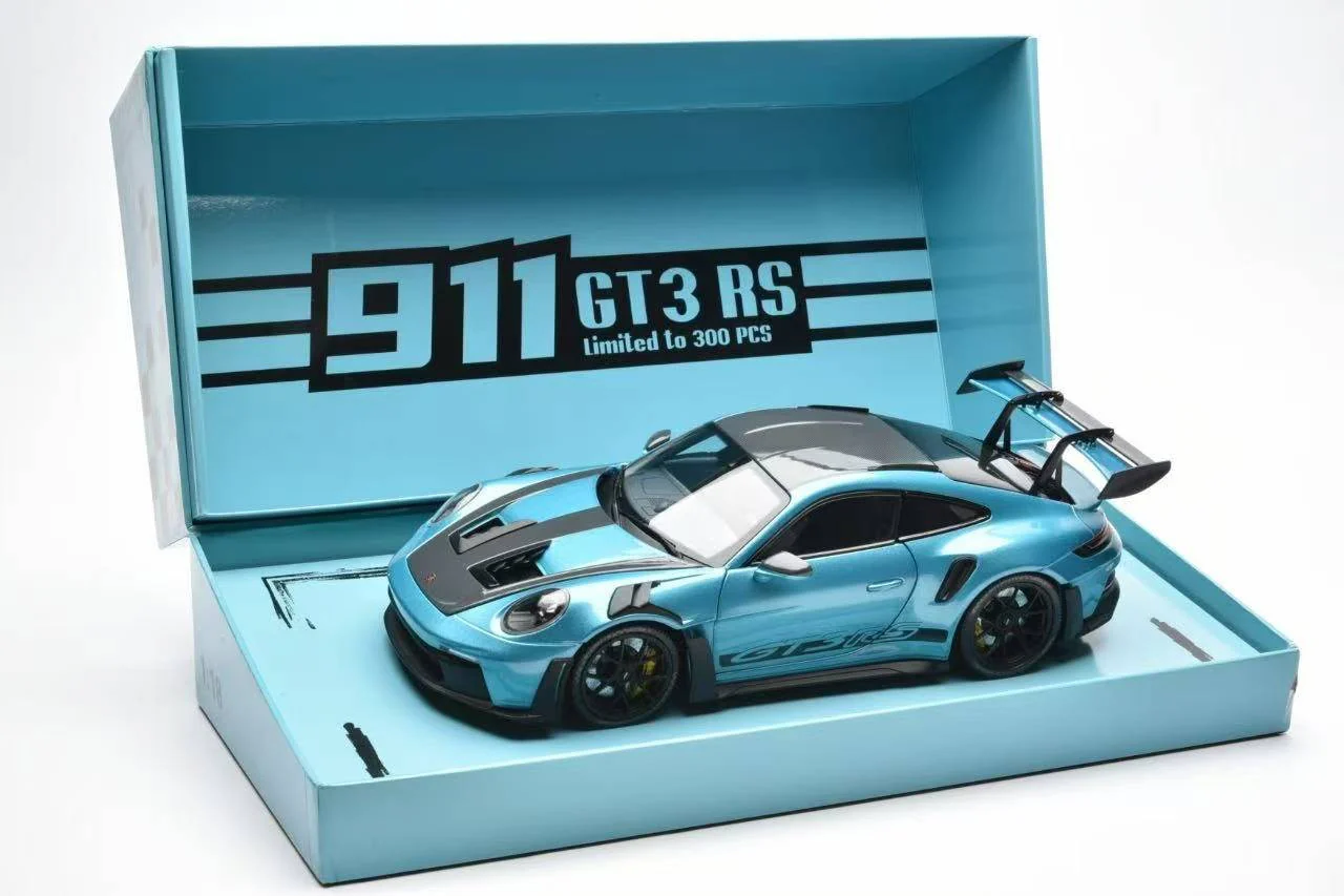 Porsche 911 (992) GT3 RS (Ipanema Metallic Blue) Diecast Car Model Exclusive Scale 1/18 Minichamps Porsche 911 (992) GT3 RS (Ipanema Metallic Blue) Diecast Car Model Exclusive Scale 1/18 Minichamps