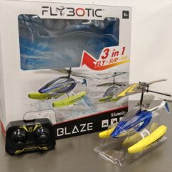 Aqua Blaze 3-in-1 RC Helicopter - Air Land Water Amphibious Drone with 2.4GHz Remote